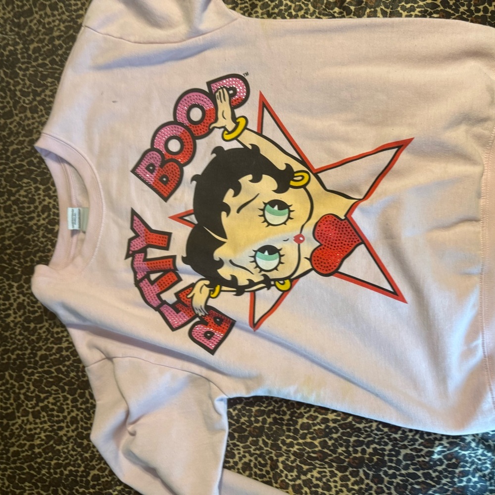 Betty Boop Pink Sweatshirt